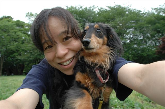 ふたりで「ハイ、チーズ」♪